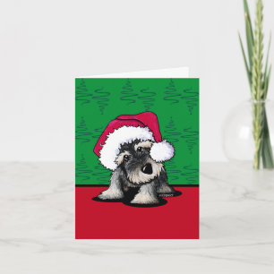KiniArt Schnauzer julkort Helgkort