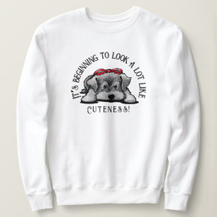 KiniArt Schnauzer Puppy Jultröja T Shirt