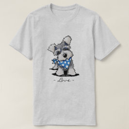 KiniArt Schnauzer Valp T Shirt
