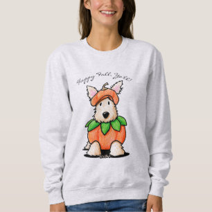 KiniArt Scottie Terrier Pumpkin T-Shirt