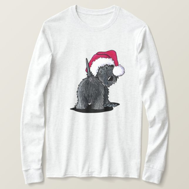 KiniArt Scottish Måne Santa T Shirt (Design framsida)