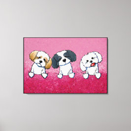 KiniArt Shih Tzu Canvastryck