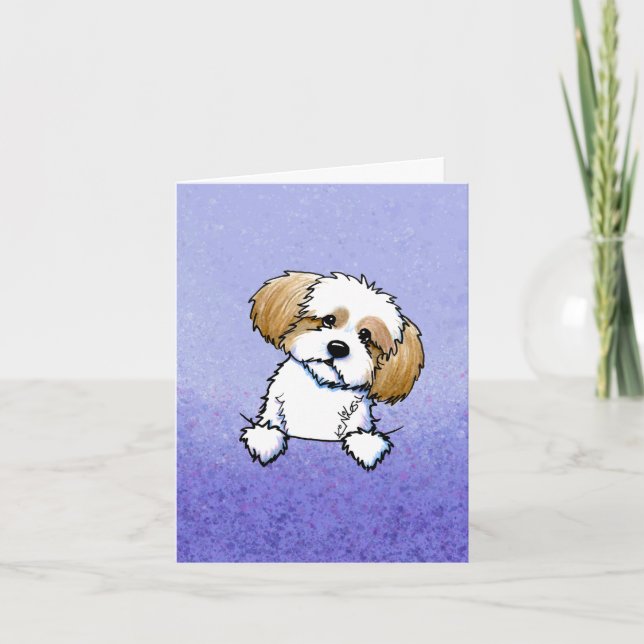 KiniArt Shih Tzu-kort Inbjudan (Framsida)