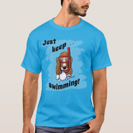 KiniArt Snorkeling Basset T Shirt