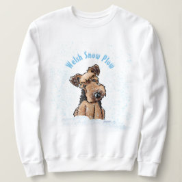 KiniArt Snowy Welsh Terrier Sweatshirt T Shirt
