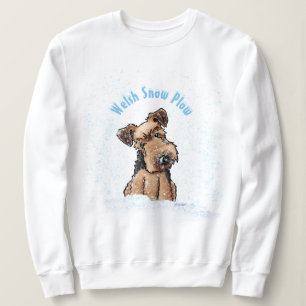 KiniArt Snowy Welsh Terrier Sweatshirt T Shirt