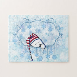 KiniArt Sömnig Westie Winterland Pussel