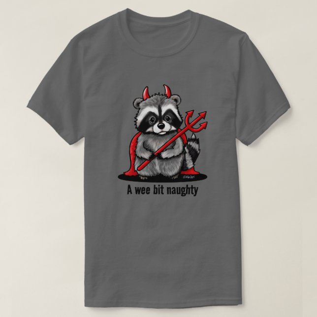 KiniArt Sopor Panda Raccoon T Shirt (Design framsida)