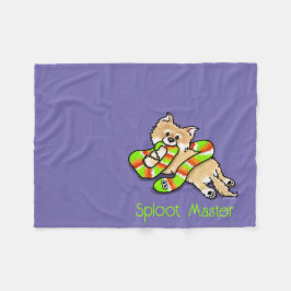KiniArt Sploot Master Pom Fleecefilt
