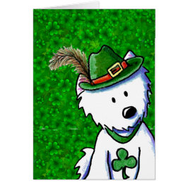 KiniArt St Paddy's Day Westie OBS Kort