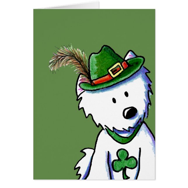 KiniArt St Paddy's Westie OBS Kort (Framsidan)