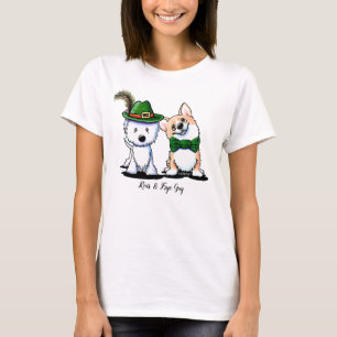 KiniArt St.-paddy's Westie och Corgi Tee