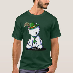 KiniArt St. Patty's Day Westie T Shirt