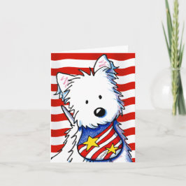 KiniArt Star Spangled Westie Kort