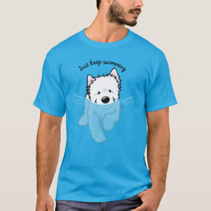 KiniArt Swimming Westie T-Shirt