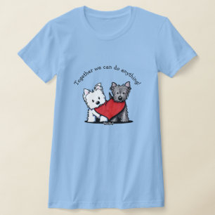 KiniArt Terrier Heartfilt Duo T-Shirt