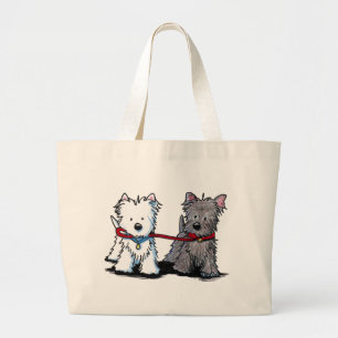 KiniArt Terrier Walking Buddies Jumbo Tygkasse