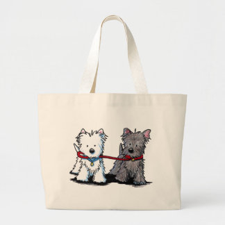 KiniArt Terrier Walking Buddies Jumbo Tygkasse