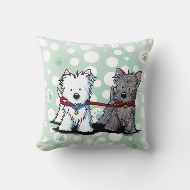 KiniArt Terriers American MoJo Pillows Kudde (Framsida)