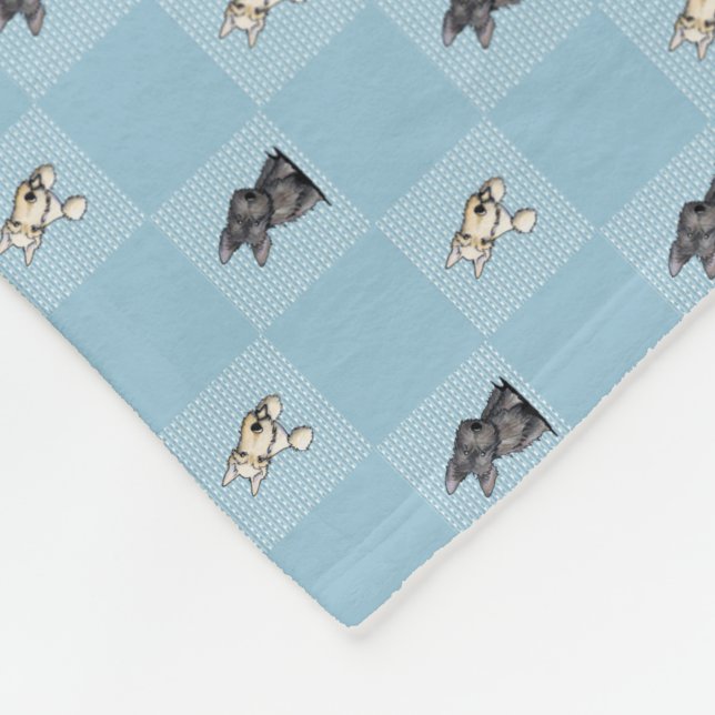 KiniArt Terriers KiniArt Fleece Blanket (Hörn)