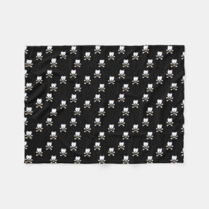 KiniArt Torrid Westie Crossbone Fleece Blanket