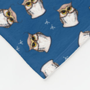 KiniArt Uggla Fleece Blanket