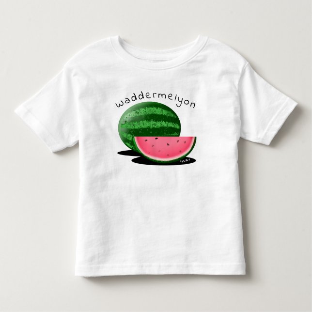KiniArt vattenmelon T Shirt (Framsida)