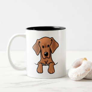 KiniArt Vizsla Hound Två-Tonad Mugg