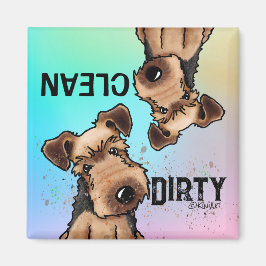 KiniArt Welsh Terrier Dishwasher Magnet