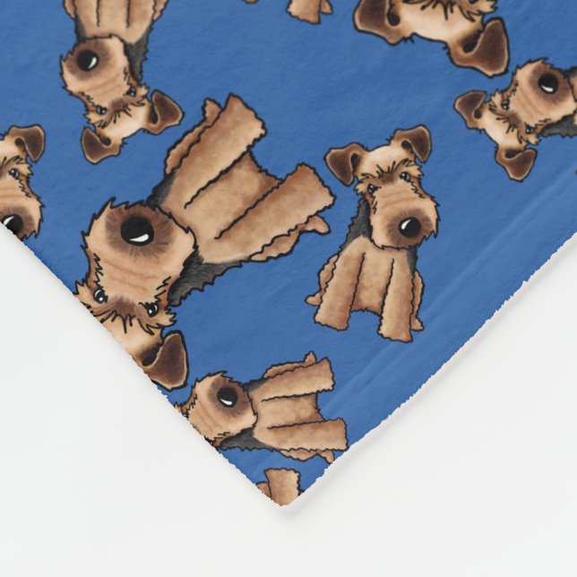 KiniArt Welsh Terrier Fleecefilt (Hörn)