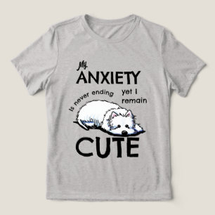 KiniArt Westie Ångest  T Shirt