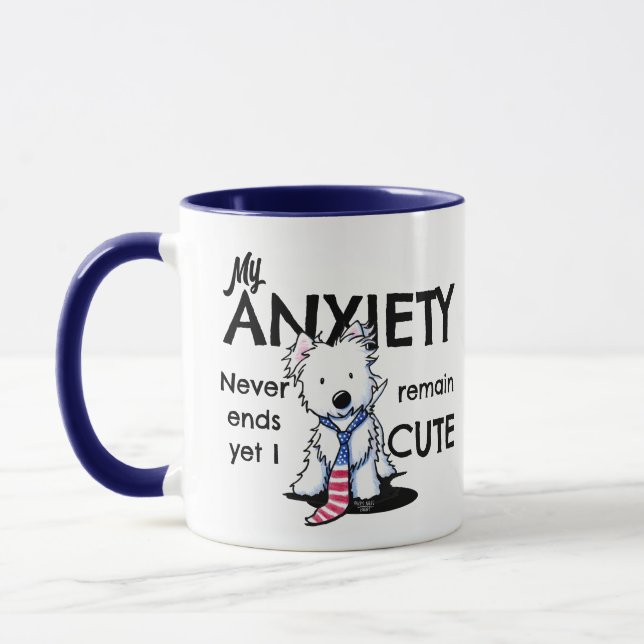 KiniArt Westie Anxiety Mugg (Vänster)
