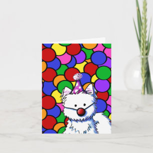 KiniArt Westie Birthday Card Kort