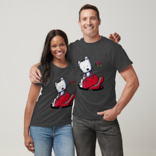 KiniArt Westie Bits O' Heaven T Shirt