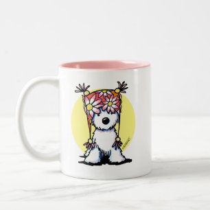 KiniArt Westie Blommigt Hat Mugg