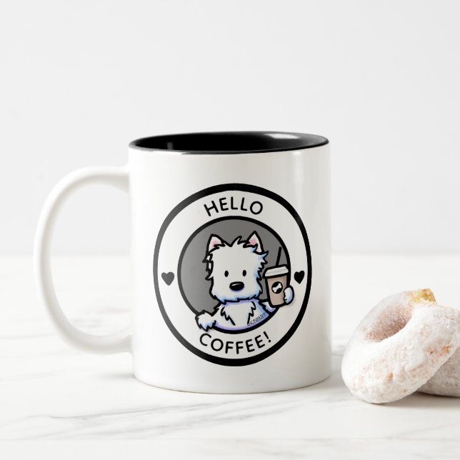 KiniArt Westie Coffee Mugg (Med munk)