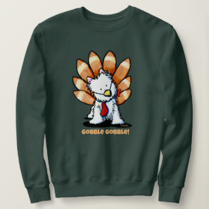 KiniArt Westie firande Thanksgiving T Shirt
