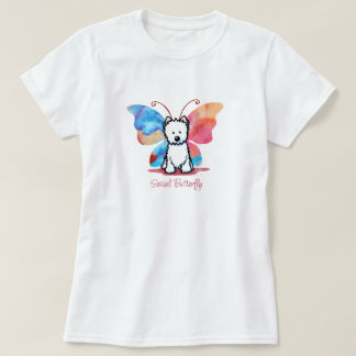 KiniArt Westie Fjäril T Shirt