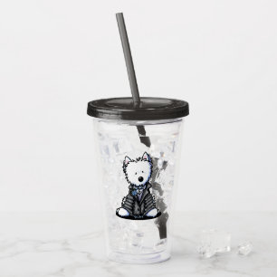 KiniArt Westie GROOM Akryl Tumbler Take Away Mugg