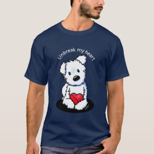 KiniArt Westie Hjärta T Shirt