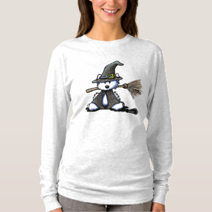 KiniArt Westie Hund Witch T Shirt