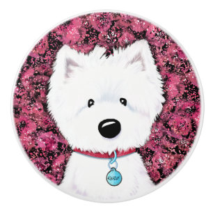 KiniArt Westie Impressions Blommig Knopp