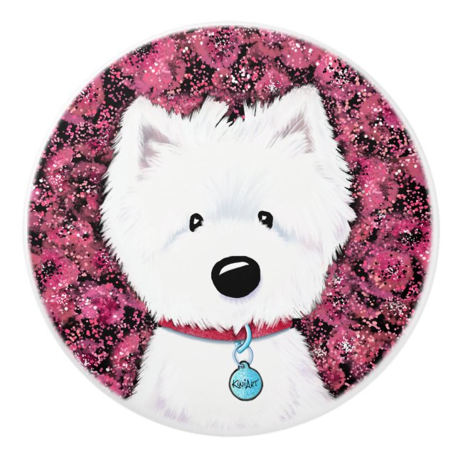 KiniArt Westie Impressions Blommig Knopp (Framsidan)
