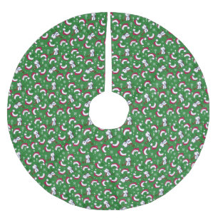 KiniArt Westie juldukmatta Julgransmatta Borstad Polyester