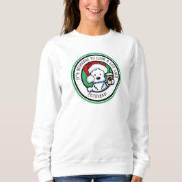 KiniArt Westie Julkaffe Svettskjorta T Shirt