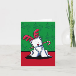 KiniArt Westie-julkort Helgkort