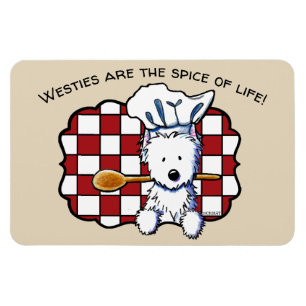 KiniArt Westie kock Magnet