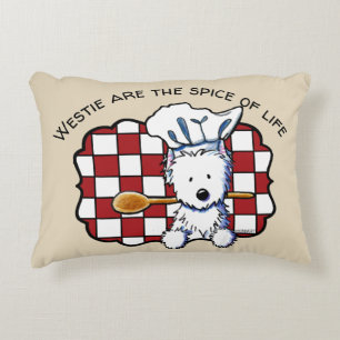 KiniArt Westie kock Prydnadskudde