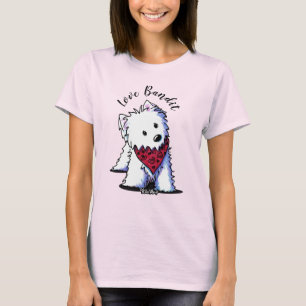 KiniArt Westie Love Bandit Lätt T-Shirt