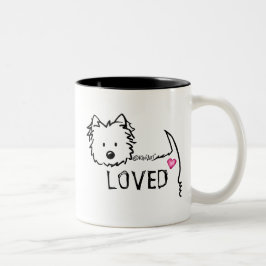 KiniArt Westie LOVED Mugg